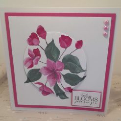 Cherry blossom "Today BLOOMS just for you" birthday card - PPC017