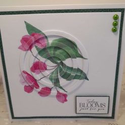 Cherry blossom "Today BLOOMS just for you" birthday card - PPC022