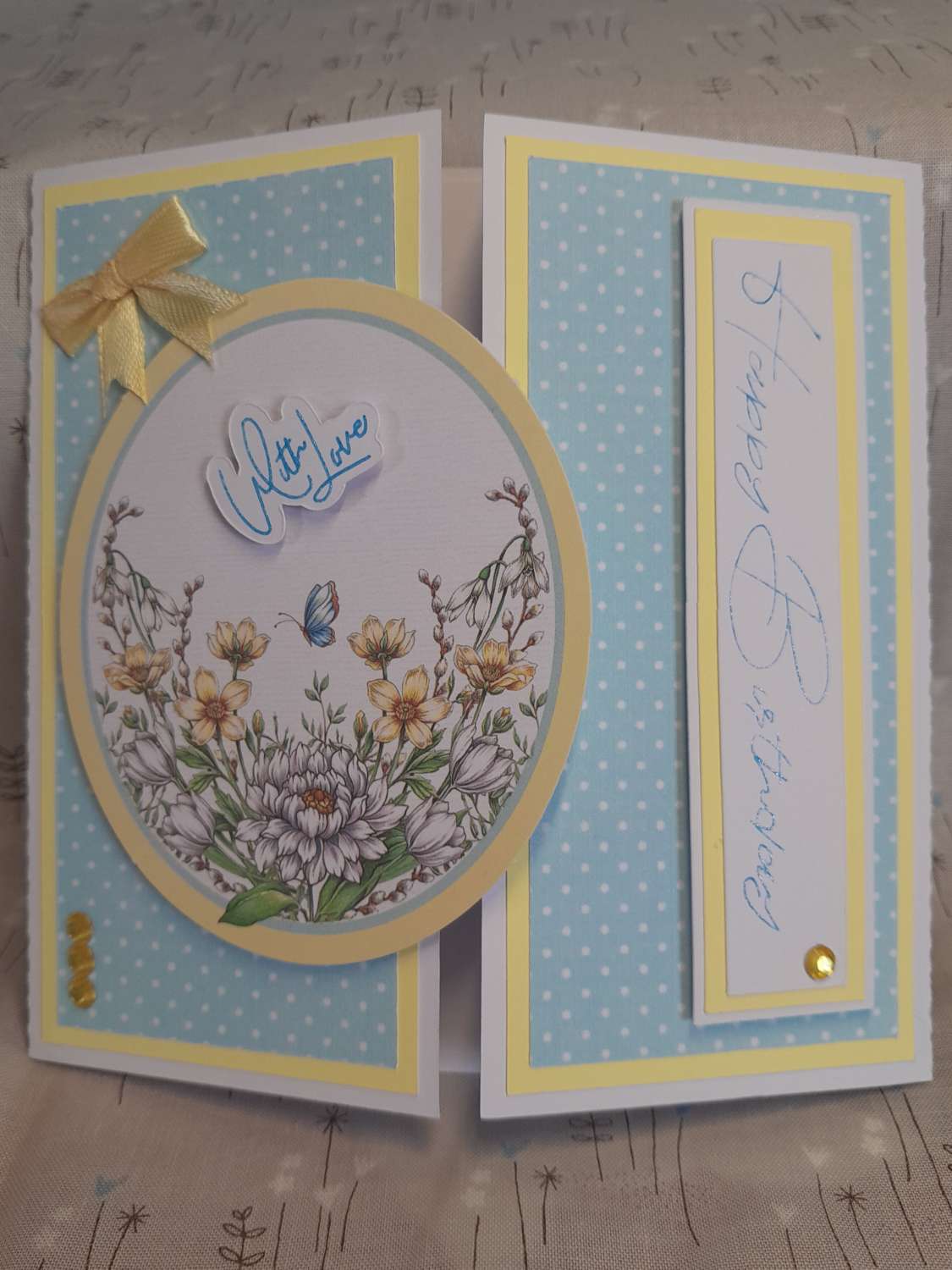 Gate fold Birthday Card - PPC028 Gate fold Birthday Card - PPC028