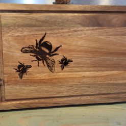 Cheese / chopping boards made from natural acacia wood, engraved with beautiful dandelion or bumble bee design message me your preference