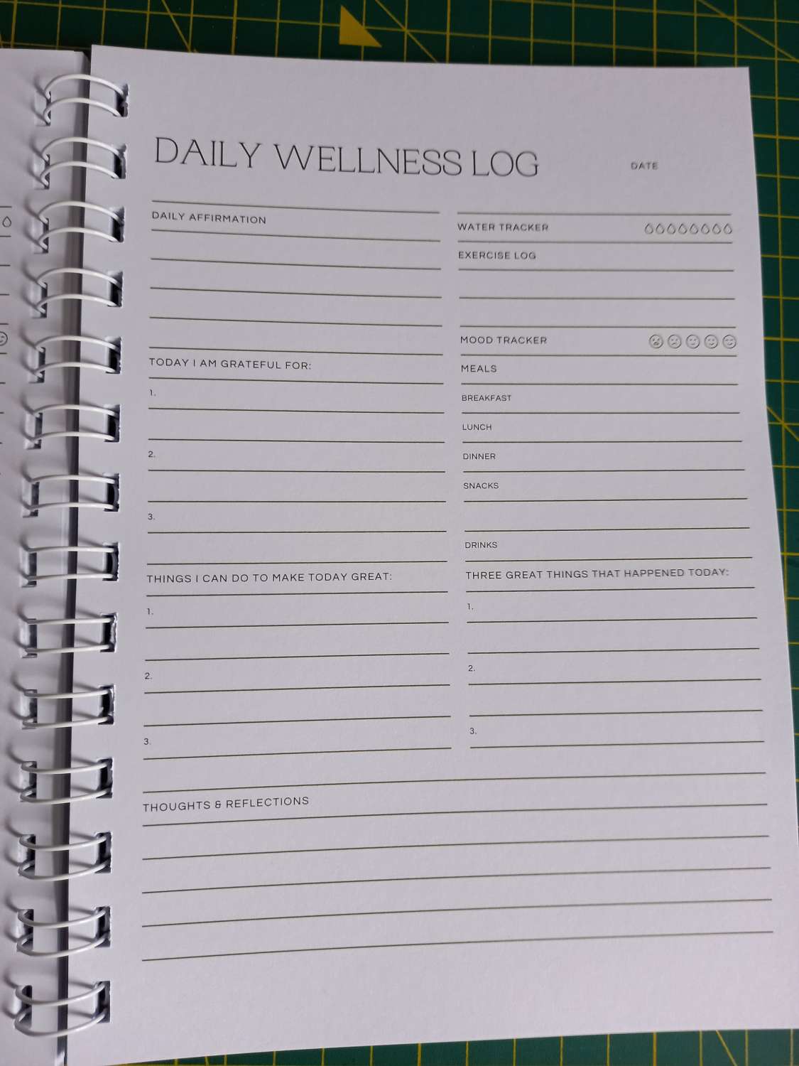 Wellness journal Wellness journal