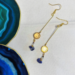 Amber Glow Drop Earrings