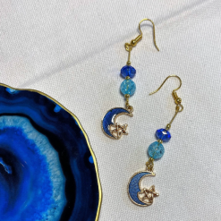 Blue Moon Drop Earrings