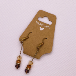 Bronze Golden Glow Drop Earrings