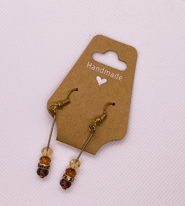 Bronze Golden Glow Drop Earrings Bronze Golden Glow Drop Earrings