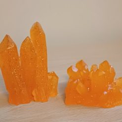 Handmade Resin Orange Crystal Style Cluster medium 2