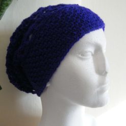 Purple mesh hat