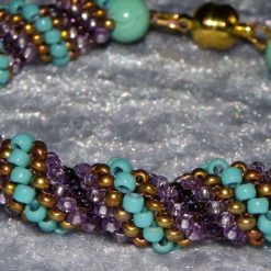 Turquoise Cellini Spiral Bracelets