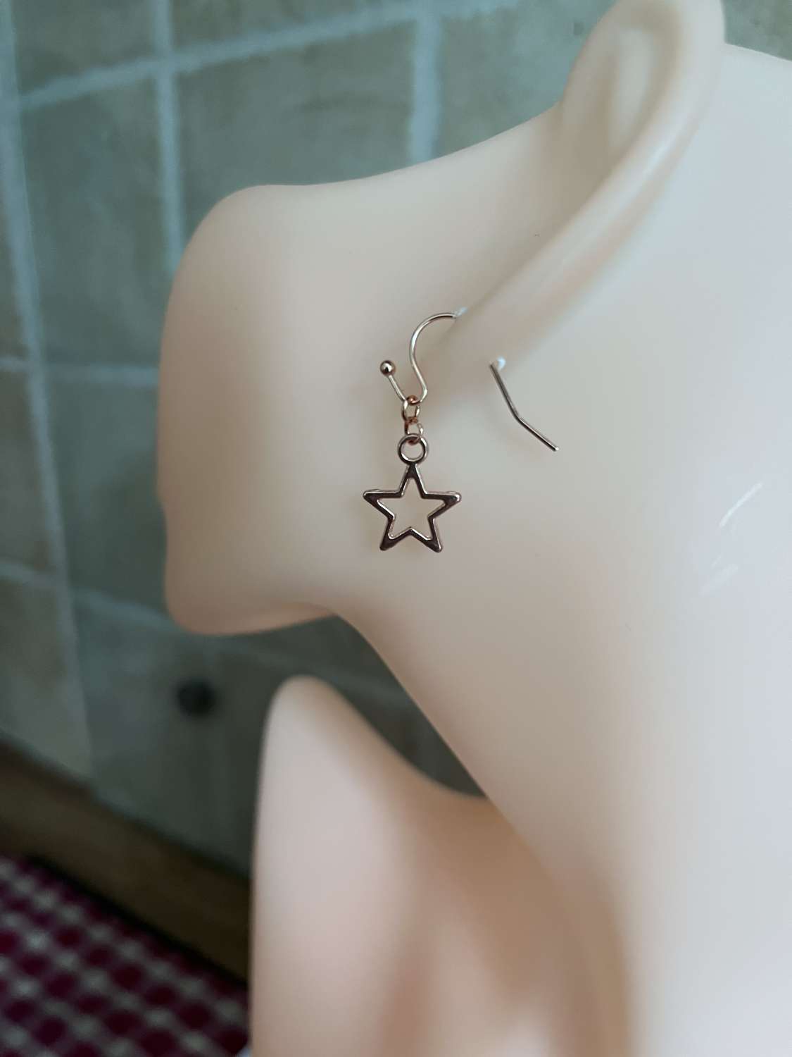 IMG_0663 Rose Gold Star Earrings 4