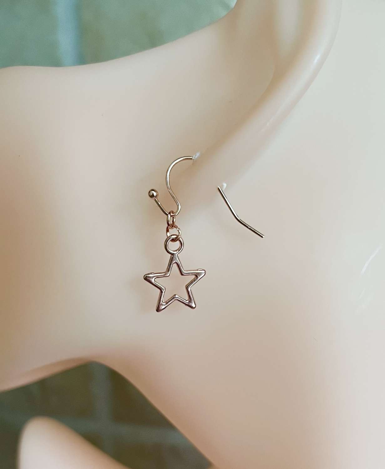 IMG_0664 Rose Gold Star Earrings 1