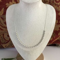 'TIZ' Branded Sterling Silver Beaded Bracelet