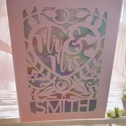 D - Personalised Wedding Day Card - Mr and Mrs, Mrs and Mrs, Mr and Mr.