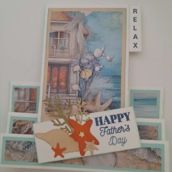 Stepper design Father's Day card - "RELAX"  by the sea - PPC033