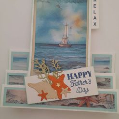 Stepper design Father's Day card - "RELAX"  by the sea - PPC034