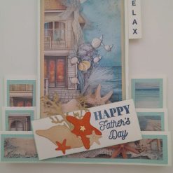 Stepper design Father's Day card - "RELAX"  by the sea - PPC035