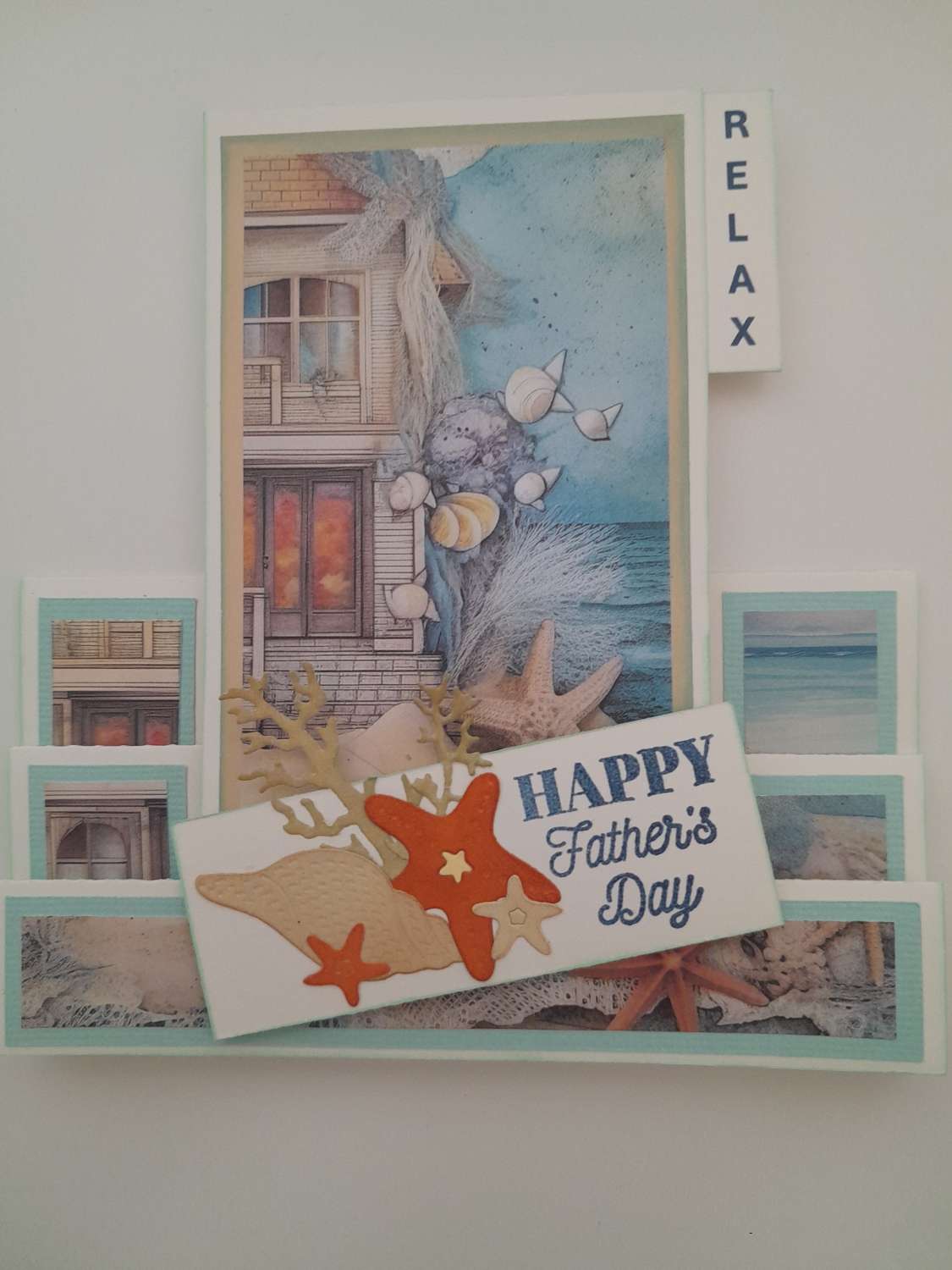 Stepper design Father's Day card - "RELAX" by the sea - PPC035 Stepper design Father's Day card - "RELAX" by the sea - PPC035