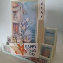 Stepper design Father's Day card - "RELAX" by the sea - PPC035 1 Stepper design Father's Day card - "RELAX" by the sea - PPC035 1