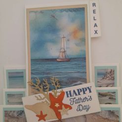 Stepper design Father's Day card - "RELAX"  by the sea - PPC036
