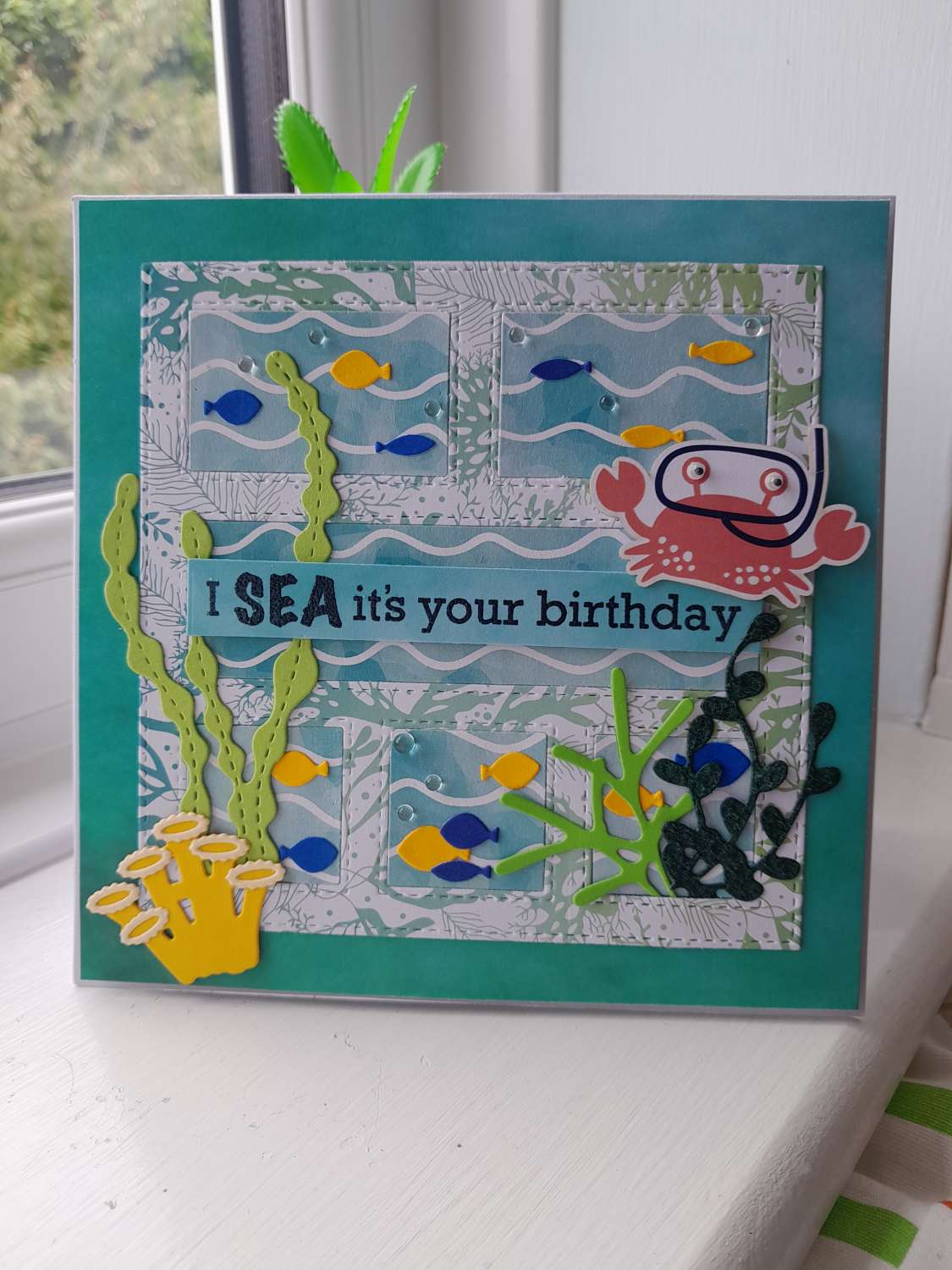 Cute original handmade Birthday card "I SEA it's your Birthday" - PPC037b Cute original handmade Birthday card "I SEA it's your Birthday" - PPC037b