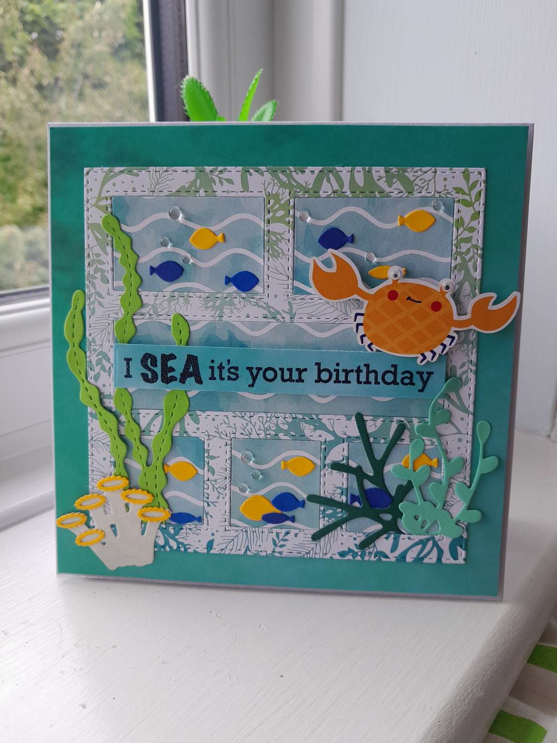 Cute original handmade Birthday card "I SEA it's your Birthday" - PPC037d Cute original handmade Birthday card "I SEA it's your Birthday" - PPC037d