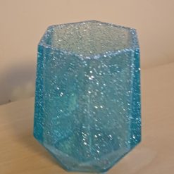 Handmade Resin Green Glittered Pen/Pencil Pot, Bud Vase