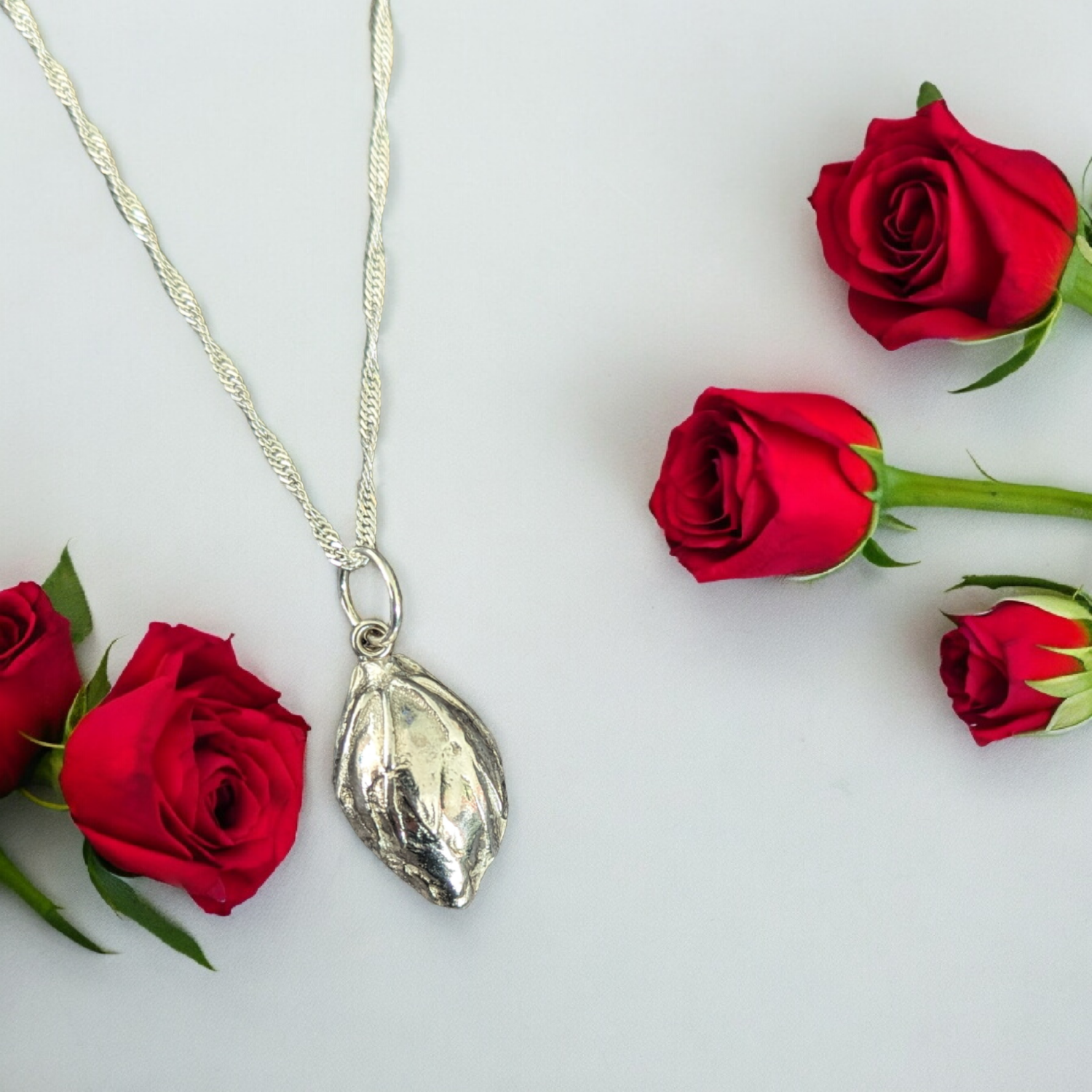 Silver Rose Bud Pendant Silver Rose Bud Pendant
