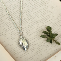 Silver Rose Bud Pendant