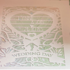 D - Personalised Wedding Day Card