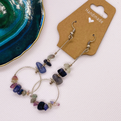 Seashore Silver Drop Earrings
