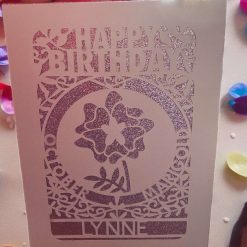 D - Personalised Birthday Flower Cards