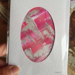 Handpainted cards pinks 5 Handpainted cards pinks 5