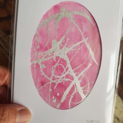 Handpainted cards pinks 4 Handpainted cards pinks 4