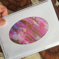 Handpainted cards pinks 2 Handpainted cards pinks 2