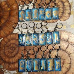 Chunky glass keyrings