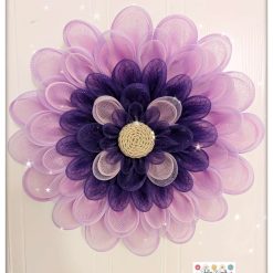 Violet Rose Flower Wreath