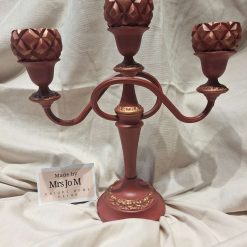 Candelabra - gothic red and copper