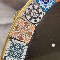 Mirror - gold and mosaic tiles 1 Mirror - gold and mosaic tiles 1