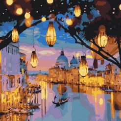 Venice at Night Painting by Numbers kit.