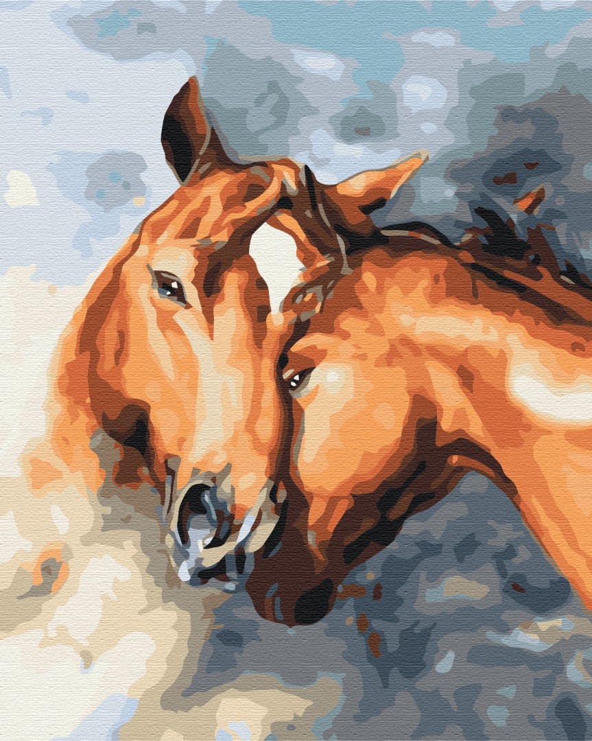 Horse Affection Painting by Numbers Set Horse Affection Painting by Numbers Set