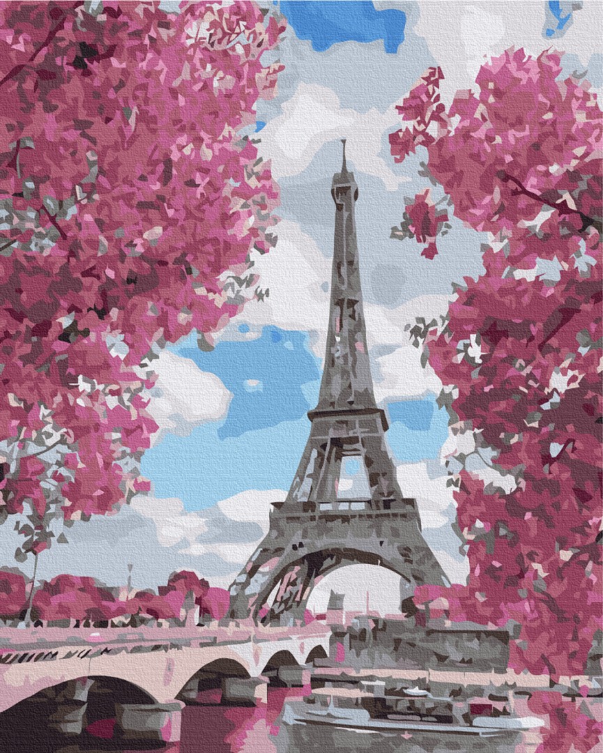Paris in Spring Painting by Numbers Set Paris in Spring Painting by Numbers Set