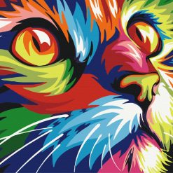 Rainbow Cat Painting by Numbers Set