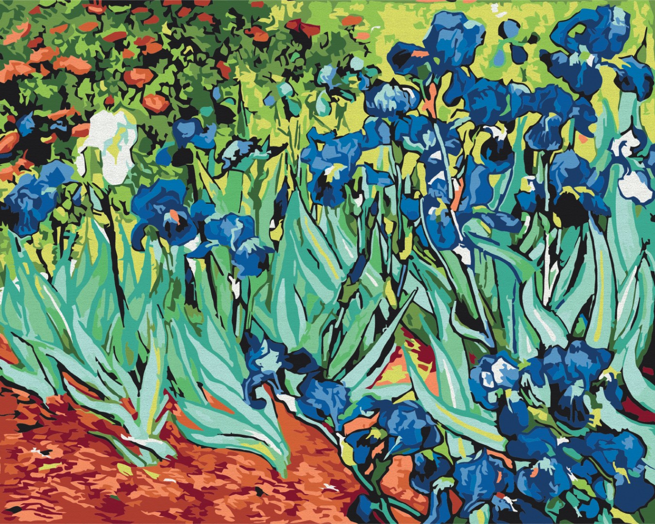 Irises by Van Gogh Painting by Numbers set. Irises by Van Gogh Painting by Numbers set.