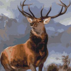 Red Deer Stag Painting by Numbers Set.
