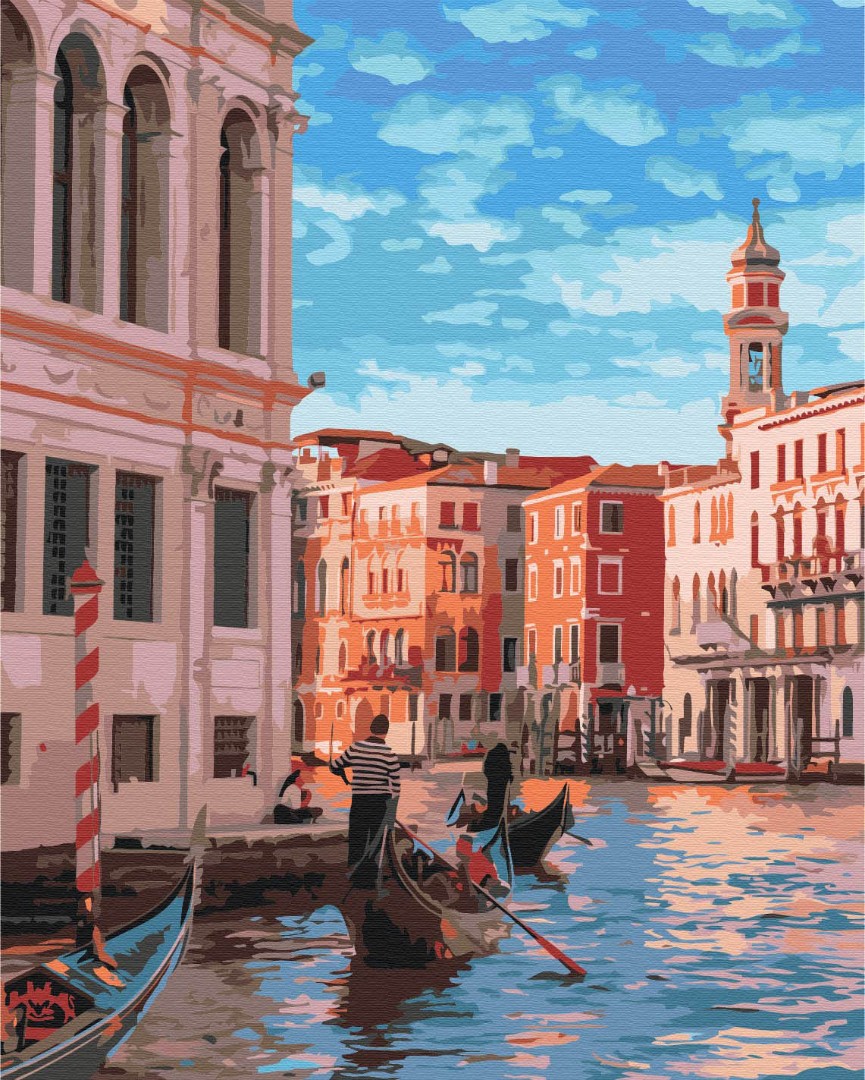 Venice Gondola Painting by Numbers Set Venice Gondola Painting by Numbers Set