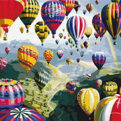 Colourful Balloons Painting by Numbers set.