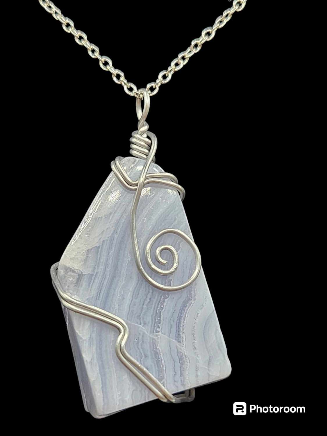Blue Lace Agate Pendant #2 Blue Lace Agate Pendant #2