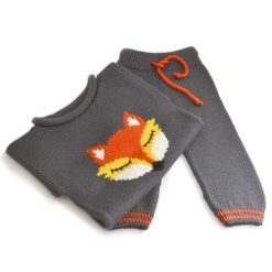 KNITTED FOX JUMPER