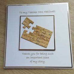 Teacher Card Personalised - My Story