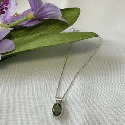 Swarovski Crystal Heart Drop Earrings Silver