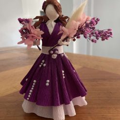 Purple Dress Crepe Doll